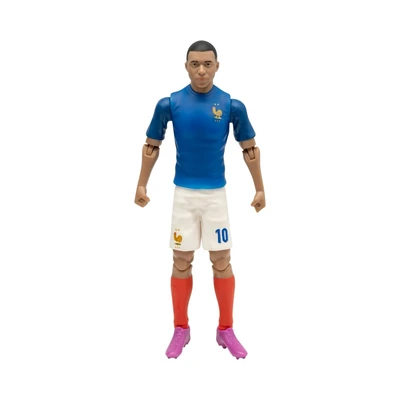 Gambar Top Gear Banbo Sockers Action Figure Kylian Mbappe France 20 cm - Biru/Putih