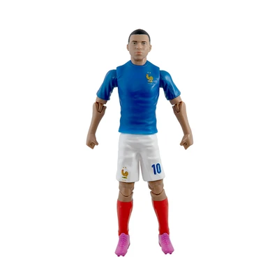 Gambar Top Gear Banbo Sockers Action Figure Kylian Mbappe France 20 cm - Biru/Putih