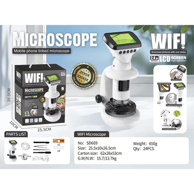 Gambar Kiddy Star Set Wi-Fi Microscope - Putih