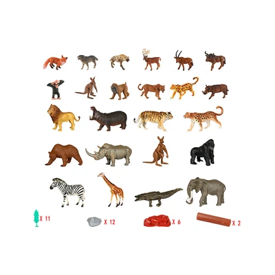 Gambar Kiddy Star Minifigure Wildlife World Set 55 pcs - Mix