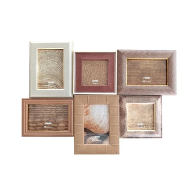Gambar Informa Bingkai Foto Mix Size Set 6 Pcs - Gold/Cokelat