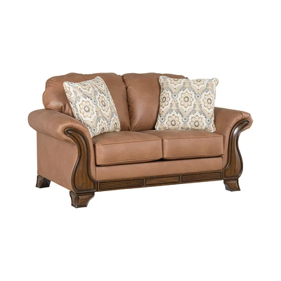Gambar Ashley Miltonwood-2 Sofa Kulit 2 Seater - Cokelat