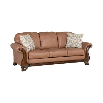 Gambar Ashley Miltonwood-2 Set Sofa Kulit 2 & 3 Seater - Cokelat