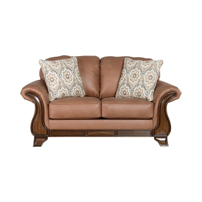 Gambar Ashley Miltonwood-2 Set Sofa Kulit 2 & 3 Seater - Cokelat