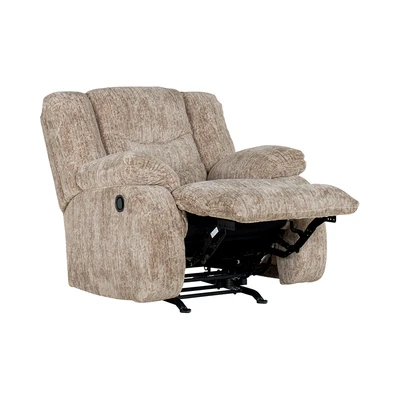 Gambar Ashley Tulen-10 Sofa Recliner Fabric 1 Seater - Cokelat