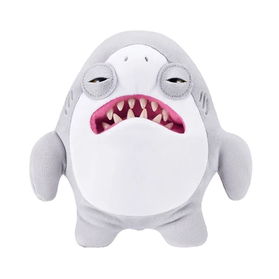 Gambar Fuggler Boneka Plush Collab Jaws 50th Anniversary 24 Cm - Abu-abu/putih