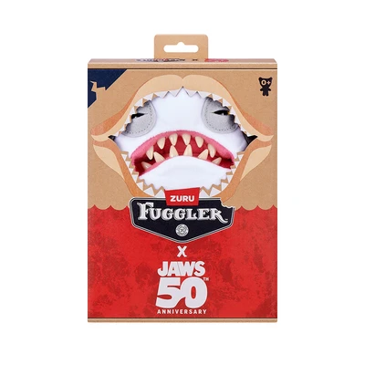 Gambar Fuggler Boneka Plush Collab Jaws 50th Anniversary 24 Cm - Abu-abu/putih