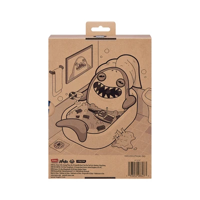 Gambar Fuggler Boneka Plush Collab Jaws 50th Anniversary 24 Cm - Abu-abu/putih