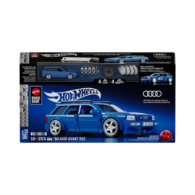 Gambar Mattel Brick Shop Hot Wheels 94 Audi Avant Rs2 Set 253 Pcs - Biru