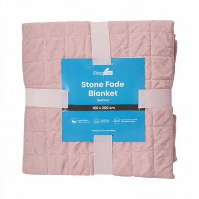 Gambar Sleeplite 150x200 cm Selimut Microfiber Stone Fade - Pink