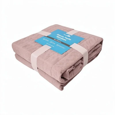 Gambar Sleeplite 150x200 cm Selimut Microfiber Stone Fade - Pink