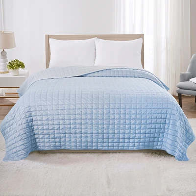 Gambar Sleeplite 150x200 cm Selimut Microfiber Stone Fade - Biru