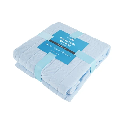 Gambar Sleeplite 150x200 cm Selimut Microfiber Stone Fade - Biru