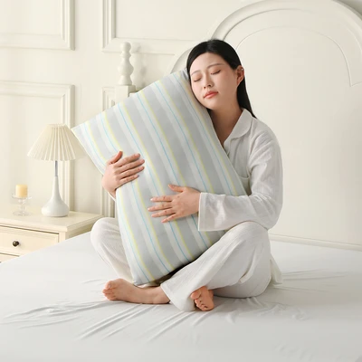 Gambar Cottom Couture Bantal Serat Bambu Dengan Sarung 45x65 cm - Mix