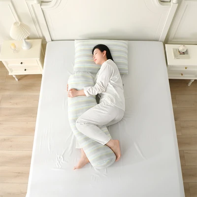 Gambar Cottom Couture Guling Serat Bambu Dengan Sarung 24x86 cm - Mix