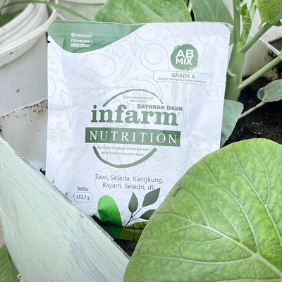 Gambar Infarm Pupuk Hydroponic AB Mix Sayuran Daun 153.7 gr