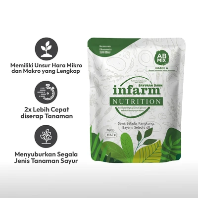 Gambar Infarm Pupuk Hydroponic AB Mix Sayuran Daun 153.7 gr
