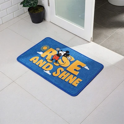 Gambar Disney Mickey Mouse Keset Kamar Mandi Rise & shine 40x60 cm - Biru
