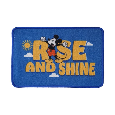 Gambar Disney Mickey Mouse Keset Kamar Mandi Rise & shine 40x60 cm - Biru