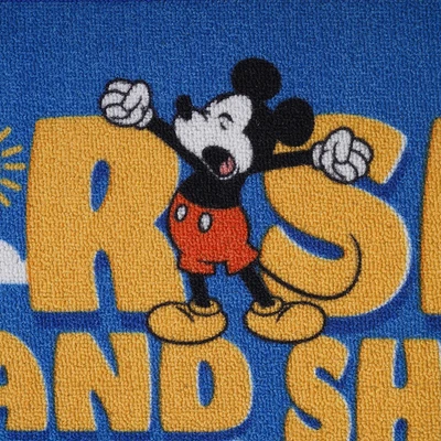 Gambar Disney Mickey Mouse Keset Kamar Mandi Rise & shine 40x60 cm - Biru