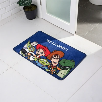 Gambar Disney Toy Story Keset Kamar Mandi Welcome 40x60 cm - Biru