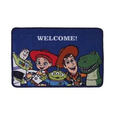 Gambar Disney Toy Story Keset Kamar Mandi Welcome 40x60 cm - Biru