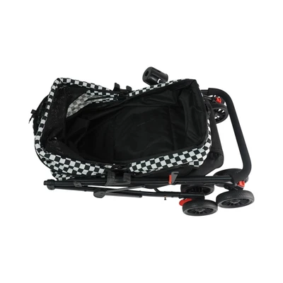 Gambar Pet Kingdom Stroller Hewan Checkerboard - Hitam