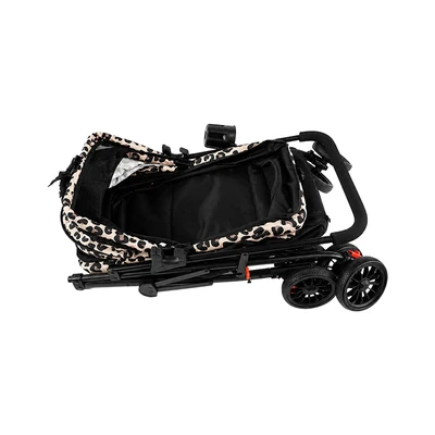 Gambar Pet Kingdom Stroller Hewan Leopard - Hitam