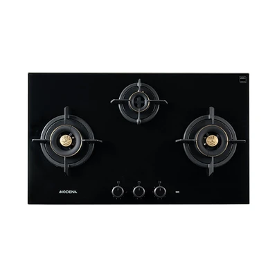 Gambar Modena Kompor Tanam 3 Tungku BH 1935 BDBK 90 cm - Hitam