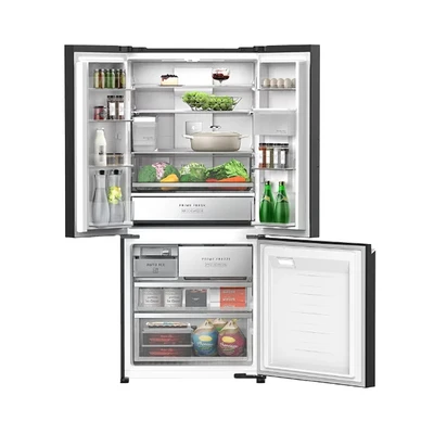 Gambar Panasonic Kulkas 3 Pintu Side By Side 536 Liter NR-CW530XMMD - Abu-Abu Tua