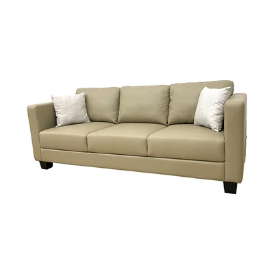 Gambar Informa Venien Sofa Kulit 3 Seater - Cokelat Cappuccino