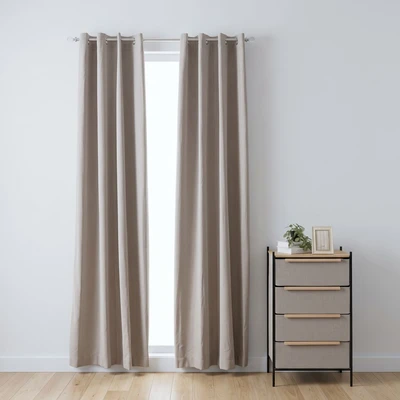 Gambar Informa Xena Gorden 140x250 cm Set 2 Pcs V1 - Cokelat Taupe