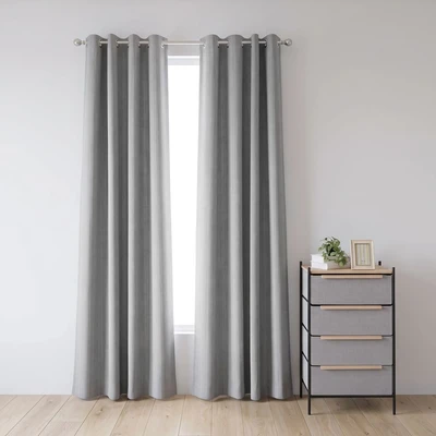 Gambar Informa Xena Gorden Blackout 140x250 cm Set 2 Pcs - Abu-Abu