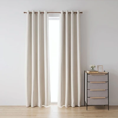 Gambar Informa Xena Gorden Blackout Polyester 140x250 cm Set 2 pcs V2 - Putih Ivory