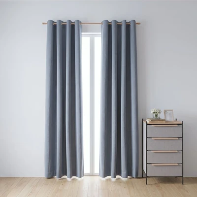 Gambar Informa Xena Gorden Blackout Polyester 140x250 cm Set 2 pcs - Biru Denim