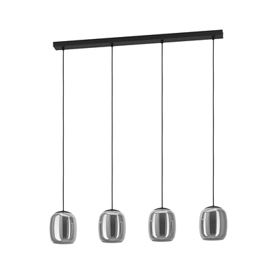 Gambar Eglo Ciampino Lampu Gantung Long 4L E27 - Abu-Abu