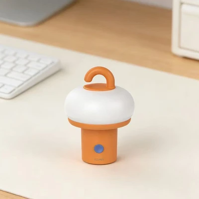 Gambar Eglare Lampu Tidur LED Rechargeable 1 Watt Loopy - Oranye/Putih