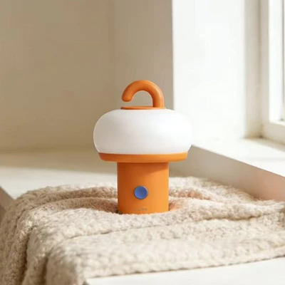 Gambar Eglare Lampu Tidur LED Rechargeable 1 Watt Loopy - Oranye/Putih