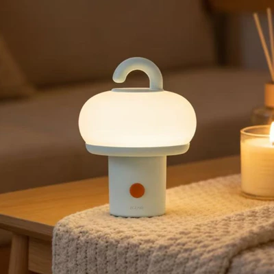 Gambar Eglare Lampu Tidur LED Rechargeable 1 Watt Loopy - Biru Muda/Putih