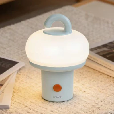 Gambar Eglare Lampu Tidur LED Rechargeable 1 Watt Loopy - Biru Muda/Putih