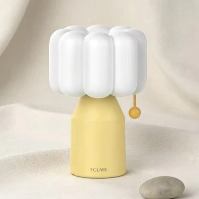 Gambar Eglare Lampu Tidur LED Rechargeable 1 Watt Puffy - Kuning/Putih