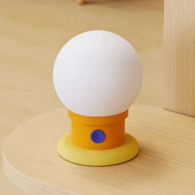 Gambar Eglare Lampu Tidur LED Rechargeable 1 Watt Globe - Oranye/Putih