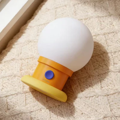 Gambar Eglare Lampu Tidur LED Rechargeable 1 Watt Globe - Oranye/Putih