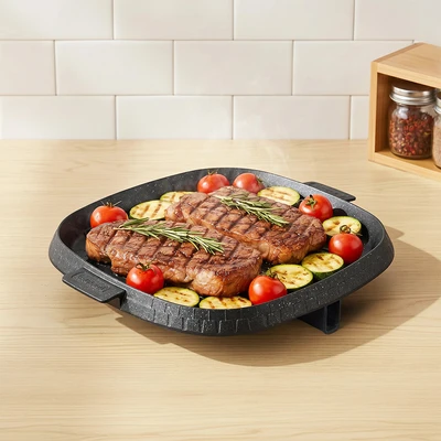 Gambar Culinart Joy Wajan Panggang Square Aluminium 32 cm - Hitam