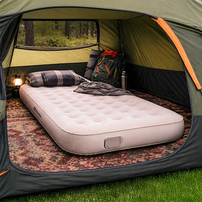 Gambar Montec Kasur Angin Otomatis Inflatable Twin - Cokelat Khaki