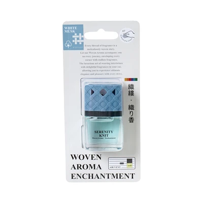 Gambar Flamingo White Musk Serenity Knit Woven Vent Pengharum Mobil - Biru