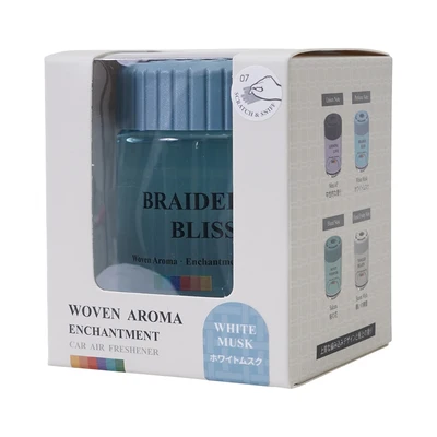 Gambar Flamingo White Musk Braided Bliss Woven Gel Pengharum Mobil - Biru