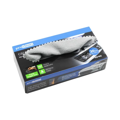 Gambar Proclean Kain Lap Mobil Microfiber Terry 30x30 cm Set 20 Pcs - Abu-abu