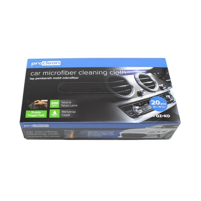 Gambar Proclean Kain Lap Mobil Microfiber Terry 30x30 cm Set 20 Pcs - Abu-abu