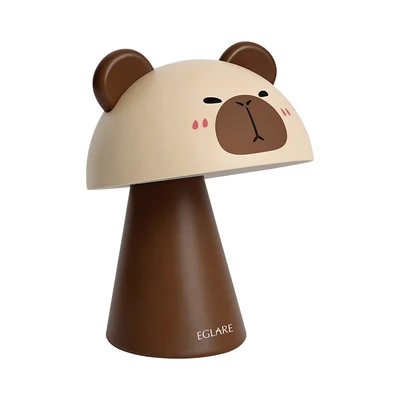 Gambar Eglare Lampu Meja LED 3 Watt 1200mAh Rechargeable Capybara - Cokelat
